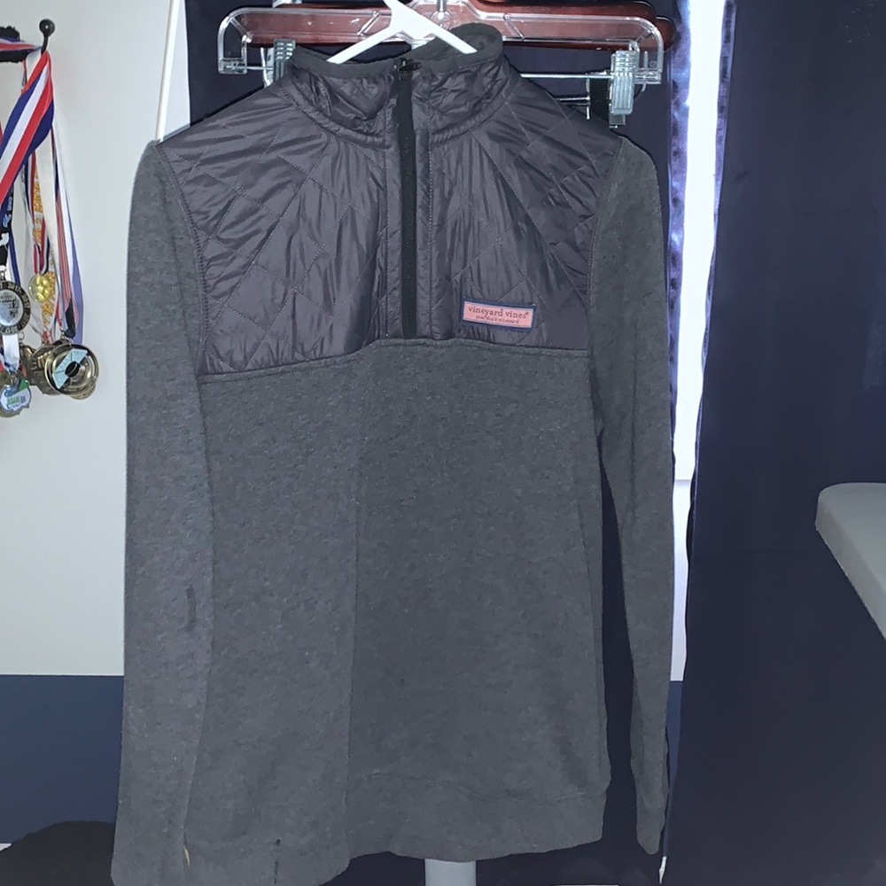 Large Boys Black/Grey Vineyard Vines Shep Shirt